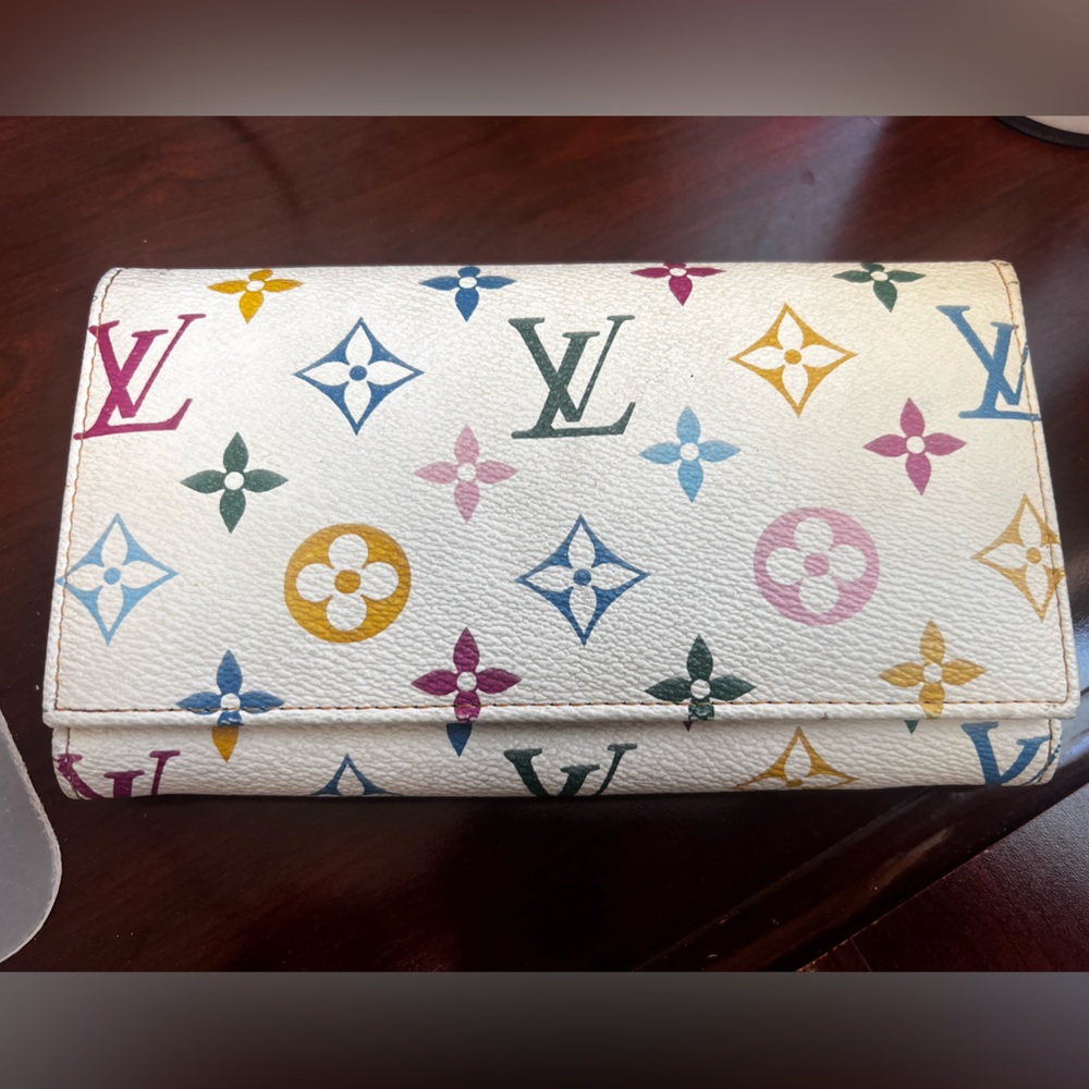 Louis Vuitton Multicolor Purse/ wallet white